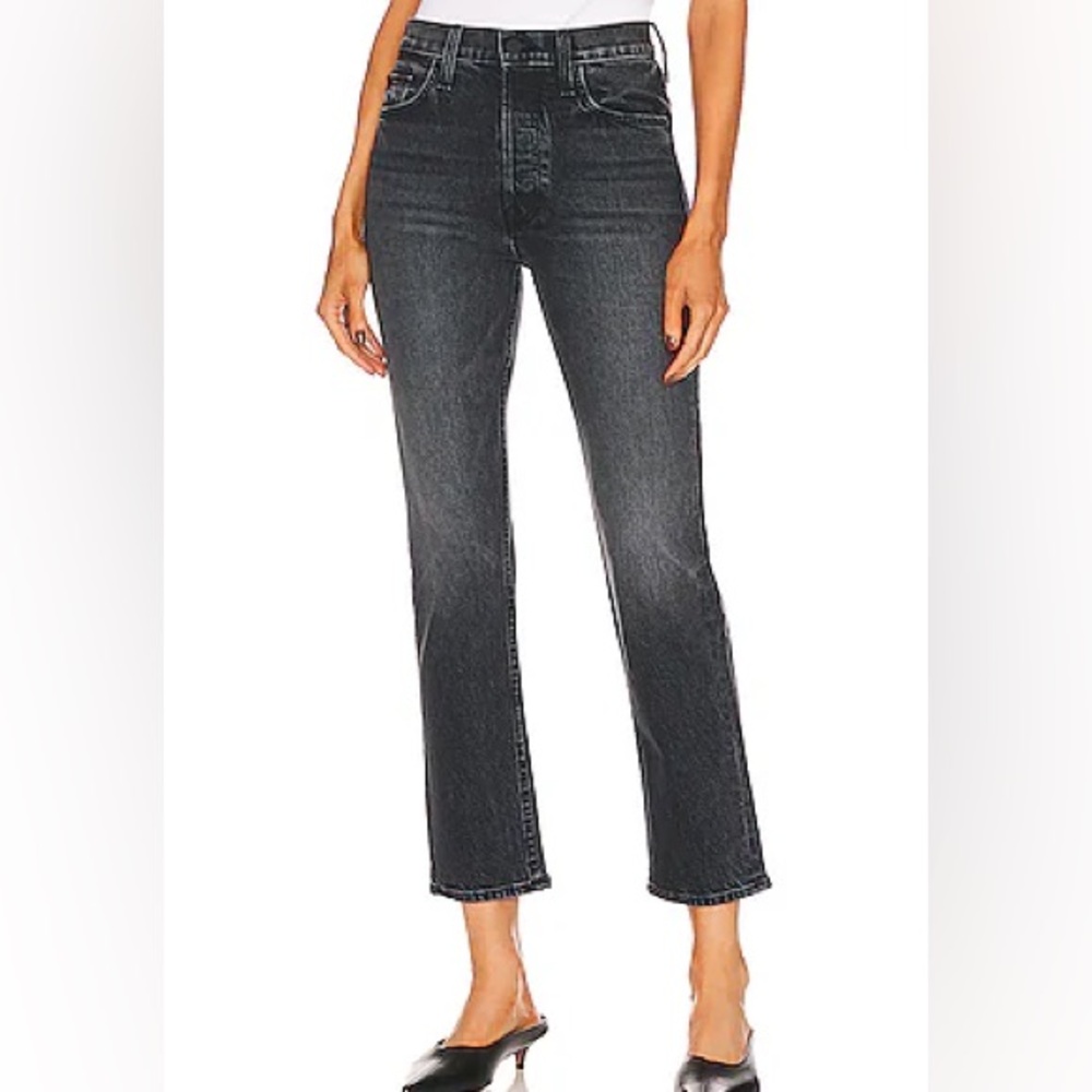 MOTHER Superior The Tomcat Ankle in On the Fly washed black